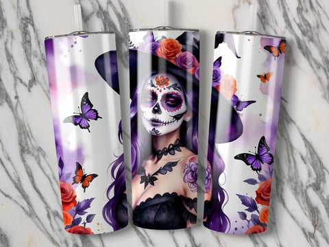 Halloween Witch Tumbler wrap Sublimation PNG Sublimation Luvleigh Digitals 