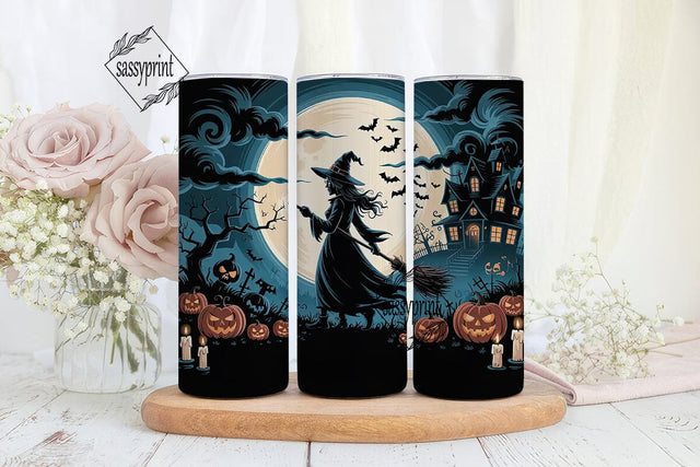 Halloween Witch Tumbler Wrap Sublimation sassyprint 