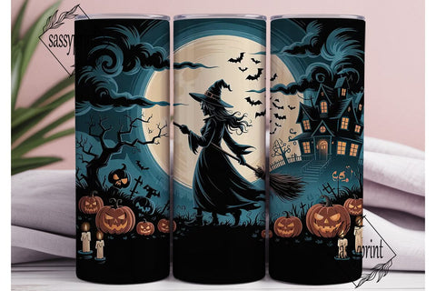 Halloween Witch Tumbler Wrap Sublimation sassyprint 