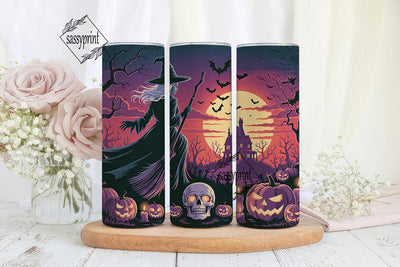 Halloween Witch Tumbler Wrap Sublimation sassyprint 