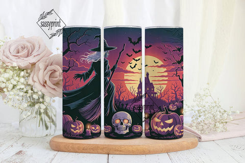 Halloween Witch Tumbler Wrap Sublimation sassyprint 