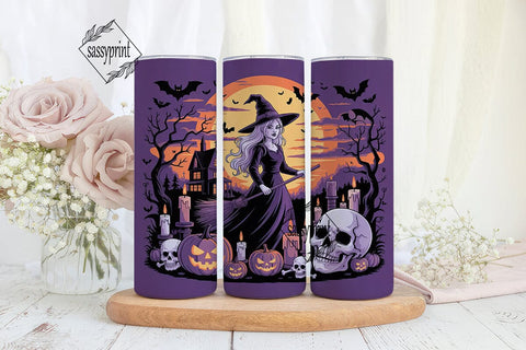 Halloween Witch Tumbler Wrap Sublimation sassyprint 