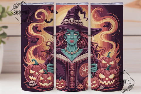 Halloween Witch Tumbler Wrap Sublimation sassyprint 
