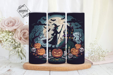 Halloween Witch Tumbler Wrap Sublimation sassyprint 