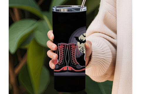 Halloween Witchy Boots 20oz Tumbler Wrap Sublimation DesignSVG 