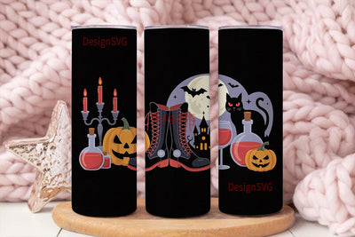 Halloween Witchy Boots 20oz Tumbler Wrap Sublimation DesignSVG 