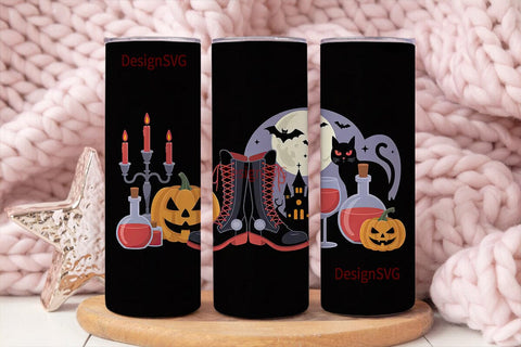 Halloween Witchy Boots 20oz Tumbler Wrap Sublimation DesignSVG 