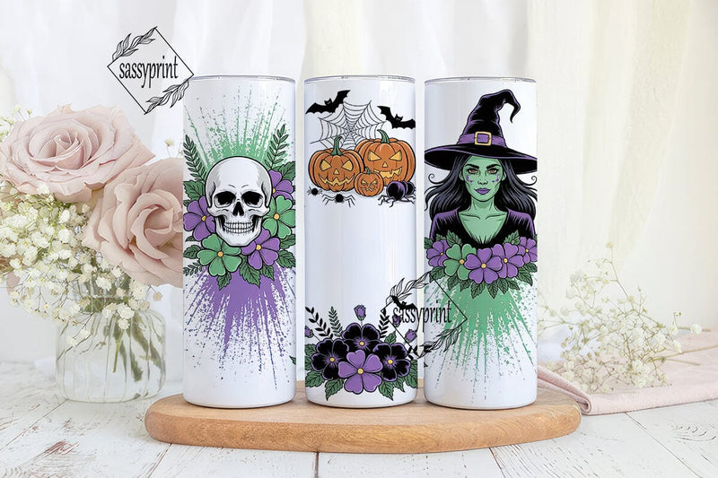 Halloween Witchy Tumbler Wrap Sublimation sassyprint 