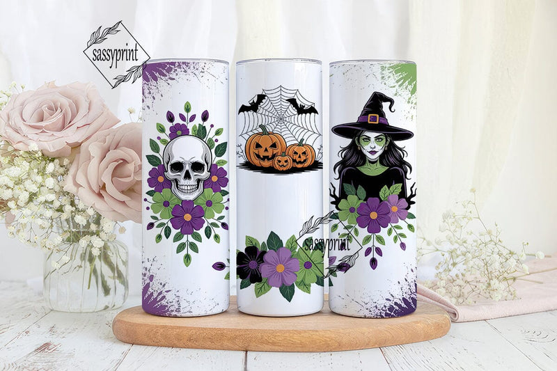 Halloween Witchy Tumbler Wrap Sublimation sassyprint 