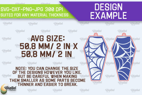 Halloween Wooden Earrings Laser Cut. Halloween Earrings SVG SVG Evgenyia Guschina 