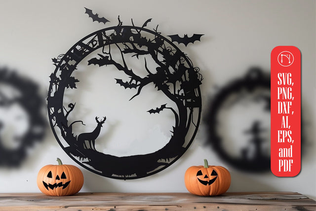 Halloween Wreaths Laser Cut SVG SVG MD JOYNAL ABDIN 