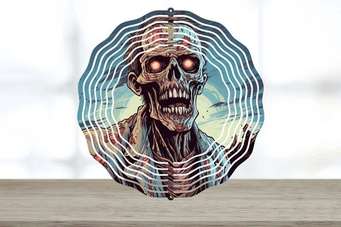 Halloween Zombie Wind Spinner Sublimation Regulrcrative 