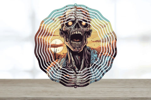 Halloween Zombie Wind Spinner Sublimation Regulrcrative 