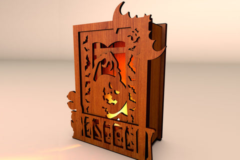 Hallwoeen Decorative Windows Light Box Laser Cut Templates SVG LaserCutano 