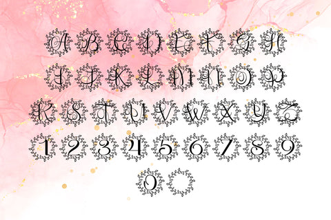 Halovira Monogram Font Dm Letter Studio 