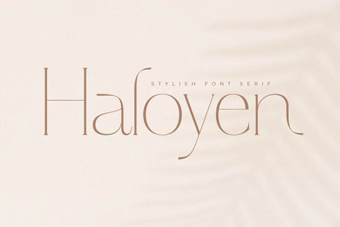 Haloyen - Stylish Font Serif Font Storytype Studio 
