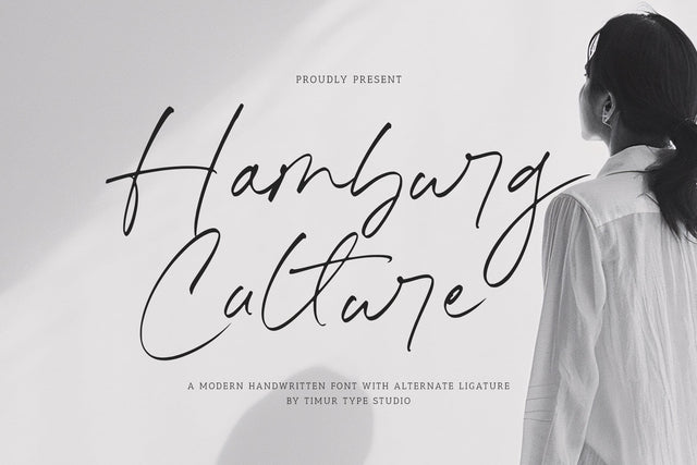 Hamburg Culture – Modern Handwritten Font Font Timur type 