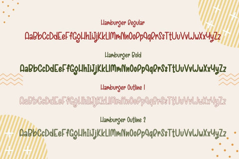 Hamburger - Family Font Font AnningArts Design 