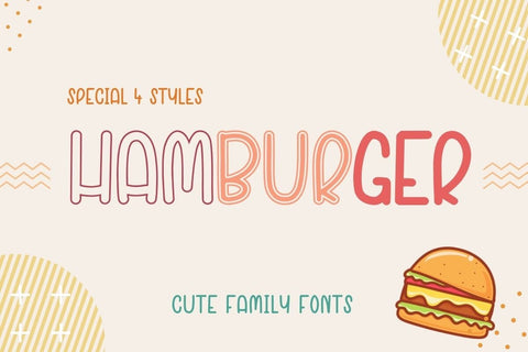 Hamburger - Family Font Font AnningArts Design 