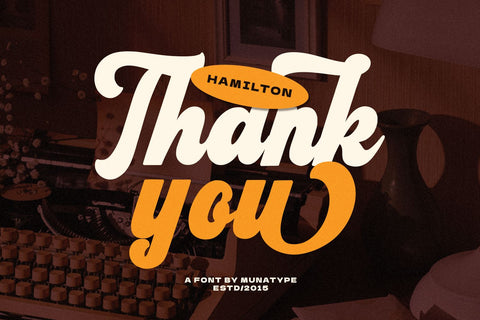 Hamilton - Bold Script Font Font Mozarella 