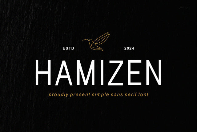 Hamizen - Simple & Modern Sans Serif Font studioalmeera 