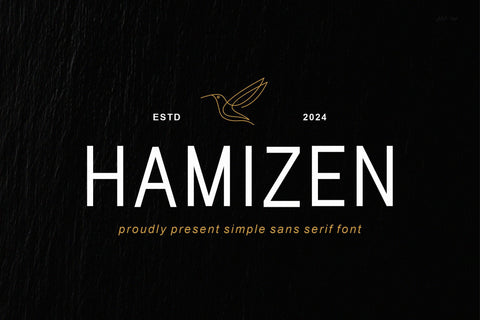 Hamizen - Simple & Modern Sans Serif Font studioalmeera 