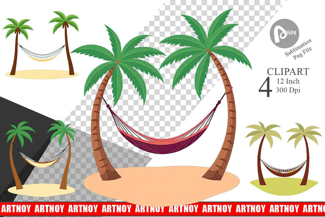 Hammock Clipart Sublimation artnoy 