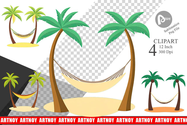 Hammock Clipart Sublimation artnoy 