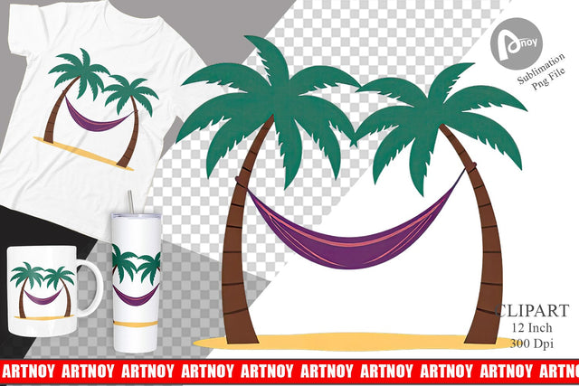 Hammock Clipart Sublimation artnoy 