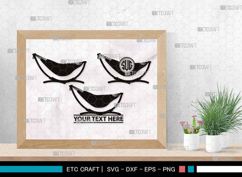 Hammock Monogram, Hammock Silhouette, Hammock SVG, Summer Hammock Svg, Palm Tree Svg, Beach Hamak Svg, Relax Hammock Svg, SB00499 SVG ETC Craft 