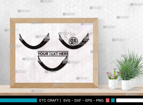 Hammock Monogram, Hammock Silhouette, Hammock SVG, Summer Hammock Svg, Palm Tree Svg, Beach Hamak Svg, Relax Hammock Svg, SB00499 SVG ETC Craft 