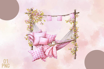 Hammock Pillows Clipart PNG Sublimation SVGArt 