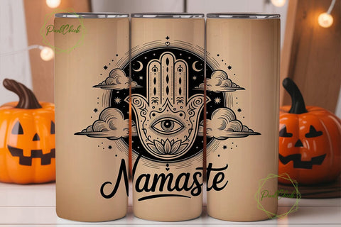 Hamsa Hand Spiritual Tumbler Wrap Sublimation PixelChick 