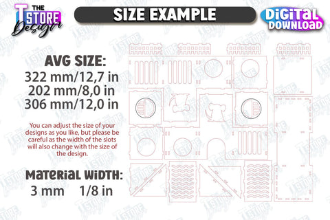 Hamster House Laser Cut Bundle | Small Pets Supplies | Home Pets | CNC Files SVG The T Store Design 