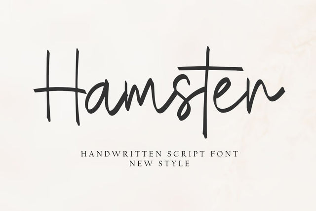 Hamster - Natural Handwritten Font Font Masyafi Studio 