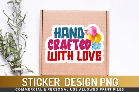 Hand crafted Sticker Design Sublimation Regulrcrative 