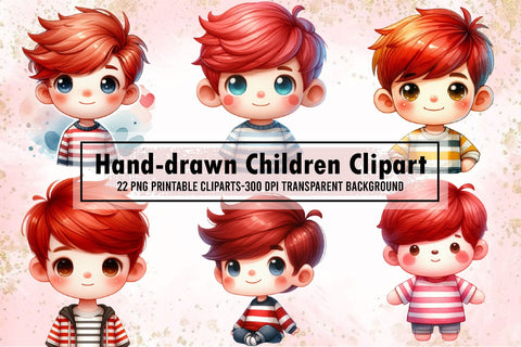 Hand-drawn Children Clipart Sublimation Sublimation designartist 