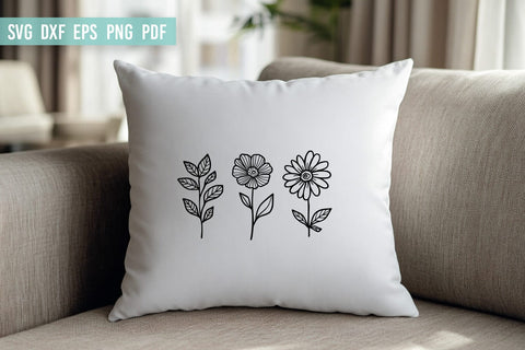 Hand Drawn Flower SVG File | Wildflowers SVG Bundle SVG Irina Ostapenko 