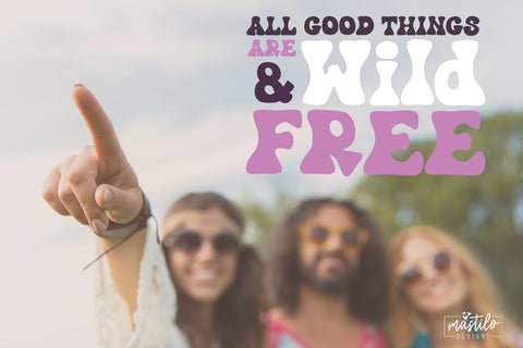 Hand Drawn Groovy Retro Font - Nostalgia, Modern Retro Font Font Mastilo Designs 