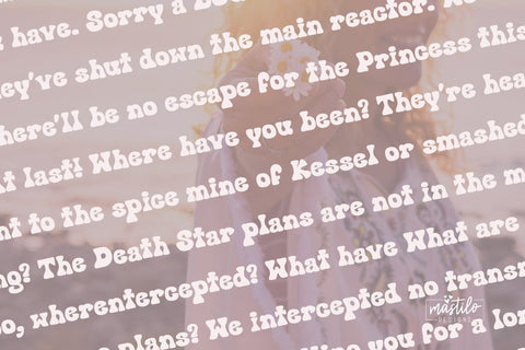 Hand Drawn Groovy Retro Font - Nostalgia, Modern Retro Font Font Mastilo Designs 