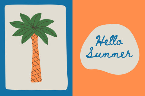 Hand Drawn Palm Tree PNG Clipart Sublimation Rin Green 