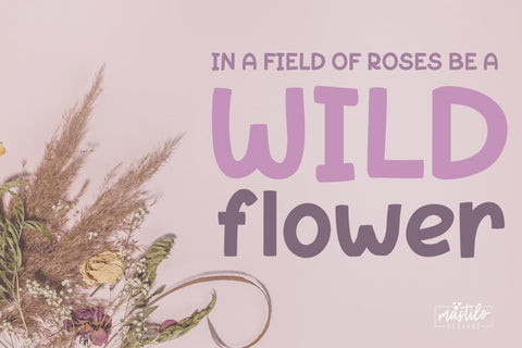 Hand Drawn Sans Serif Display Font - Desert Rose, Procreate Font Font Mastilo Designs 