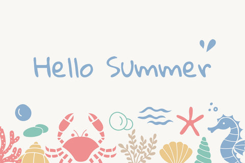 Hand Drawn Sea Life Summer PNG Clipart Sublimation Rin Green 