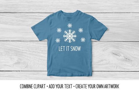 Hand drawn snowflakes SVG bundle. Winter decorations SVG LaBelezoka 