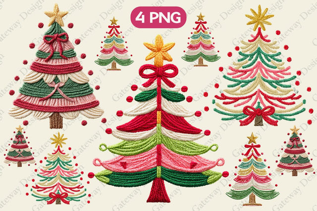 Hand Painted Coquette Christmas Tree PNG, Christmas Tree PNG Sublimation designmaster24 