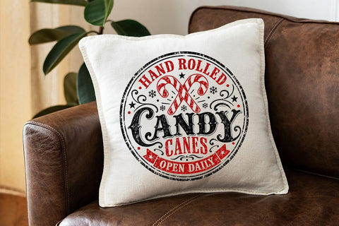 Hand Rolled Candy Canes Christmas PNG SVG DesignDestine 