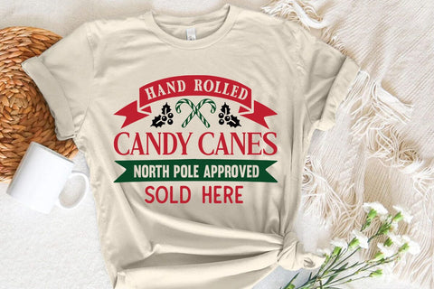 Hand Rolled Candy Canes North Pole Approved Sold Here SVG Angelina750 