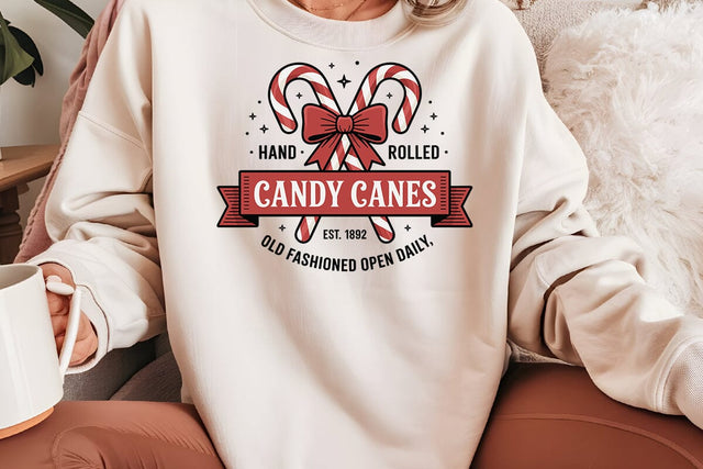 Hand Rolled Candy Canes SVG Angelina750 