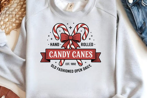 Hand Rolled Candy Canes SVG Angelina750 