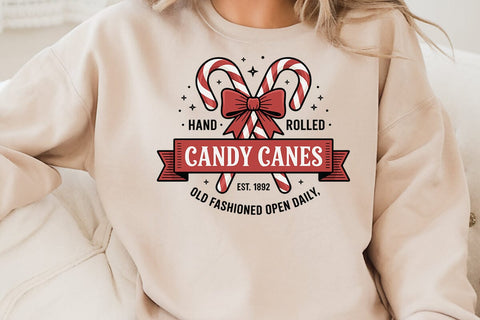 Hand Rolled Candy Canes SVG Angelina750 